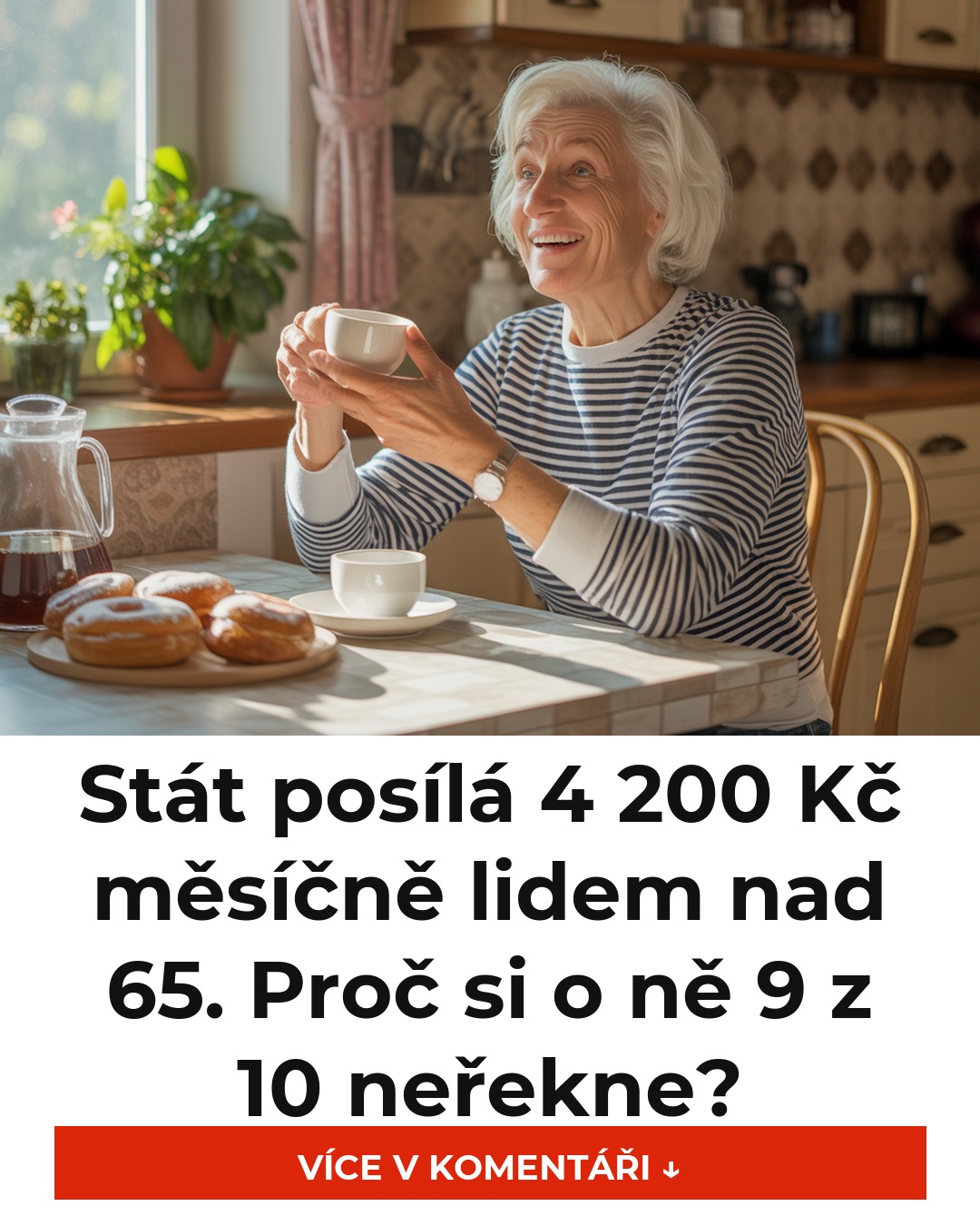 Stát posílá 4 200 Kč měsíčně lidem nad 65. Proč si o ně 9 z 10 neřekne?