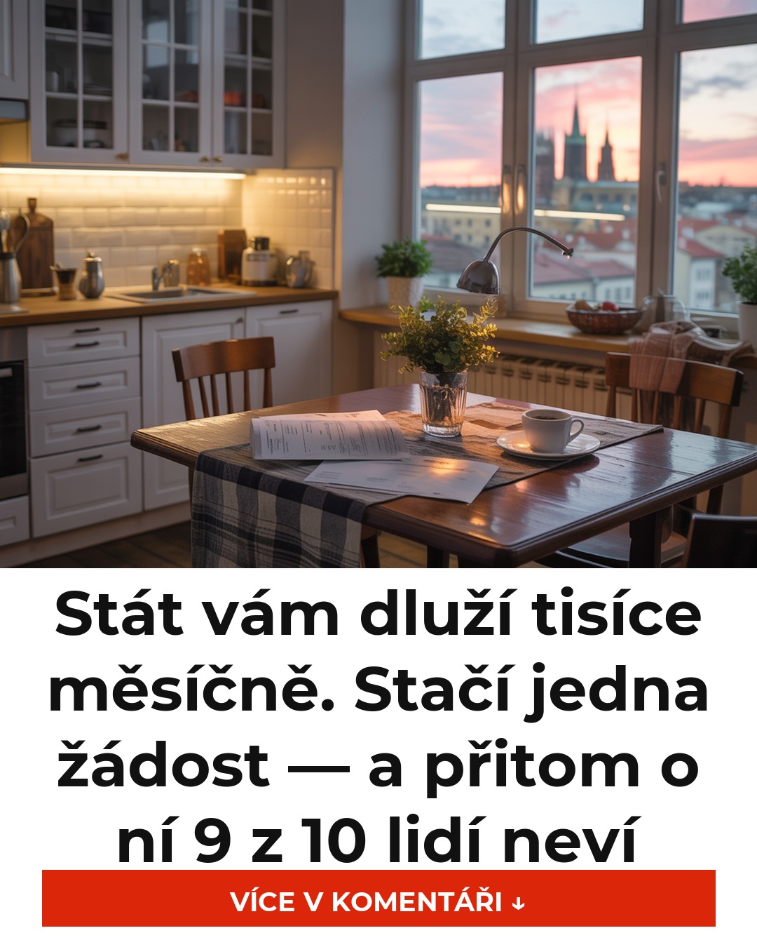 Stát vám dluží tisíce měsíčně. Stačí jedna žádost — a přitom o ní 9 z 10 lidí neví