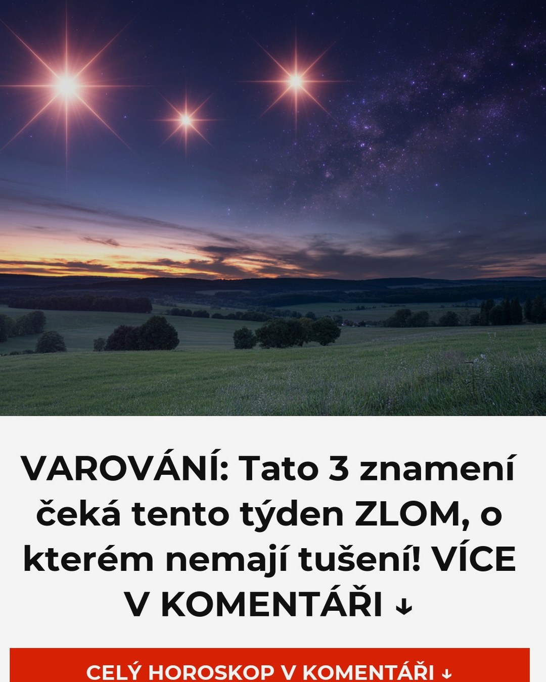 VAROVÁNÍ: Tato 3 znamení čeká tento týden ZLOM, o kterém nemají tušení! VÍCE V KOMENTÁŘI ↓
