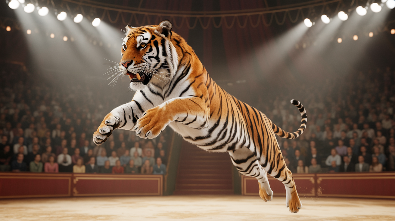 Tygr skočil do hlediště plného dětí. Co udělal pak?