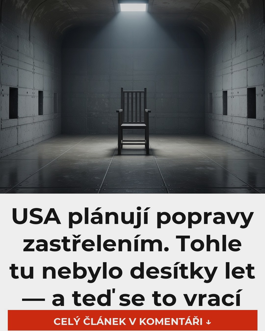 USA plánují popravy zastřelením. Tohle tu nebylo desítky let — a teď se to vrací