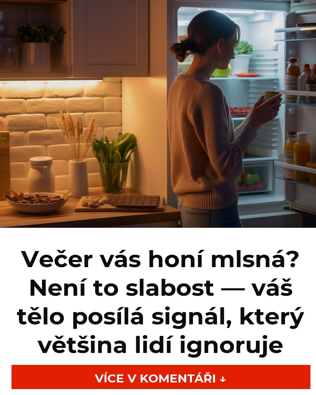Večer vás honí mlsná? Není to slabost — váš tělo posílá signál, který většina lidí ignoruje