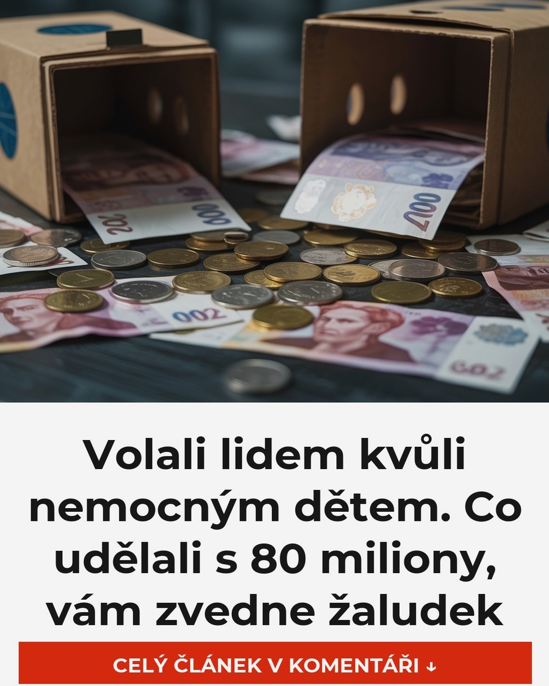 Volali lidem kvůli nemocným dětem. Co udělali s 80 miliony, vám zvedne žaludek