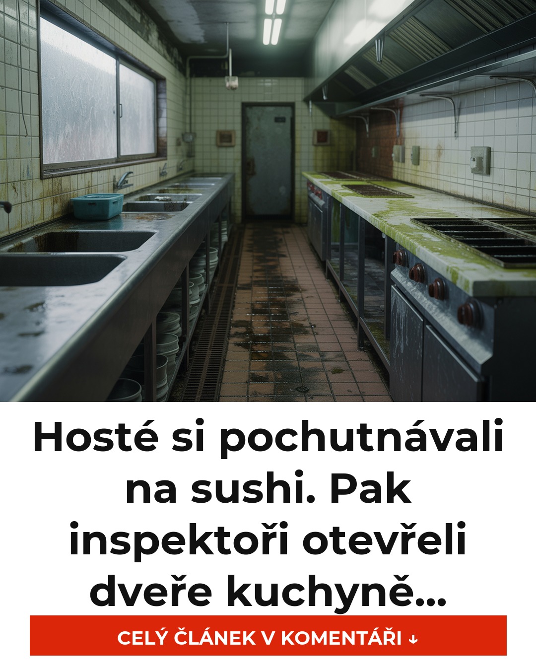 Hosté si pochutnávali na sushi. Pak inspektoři otevřeli dveře kuchyně...