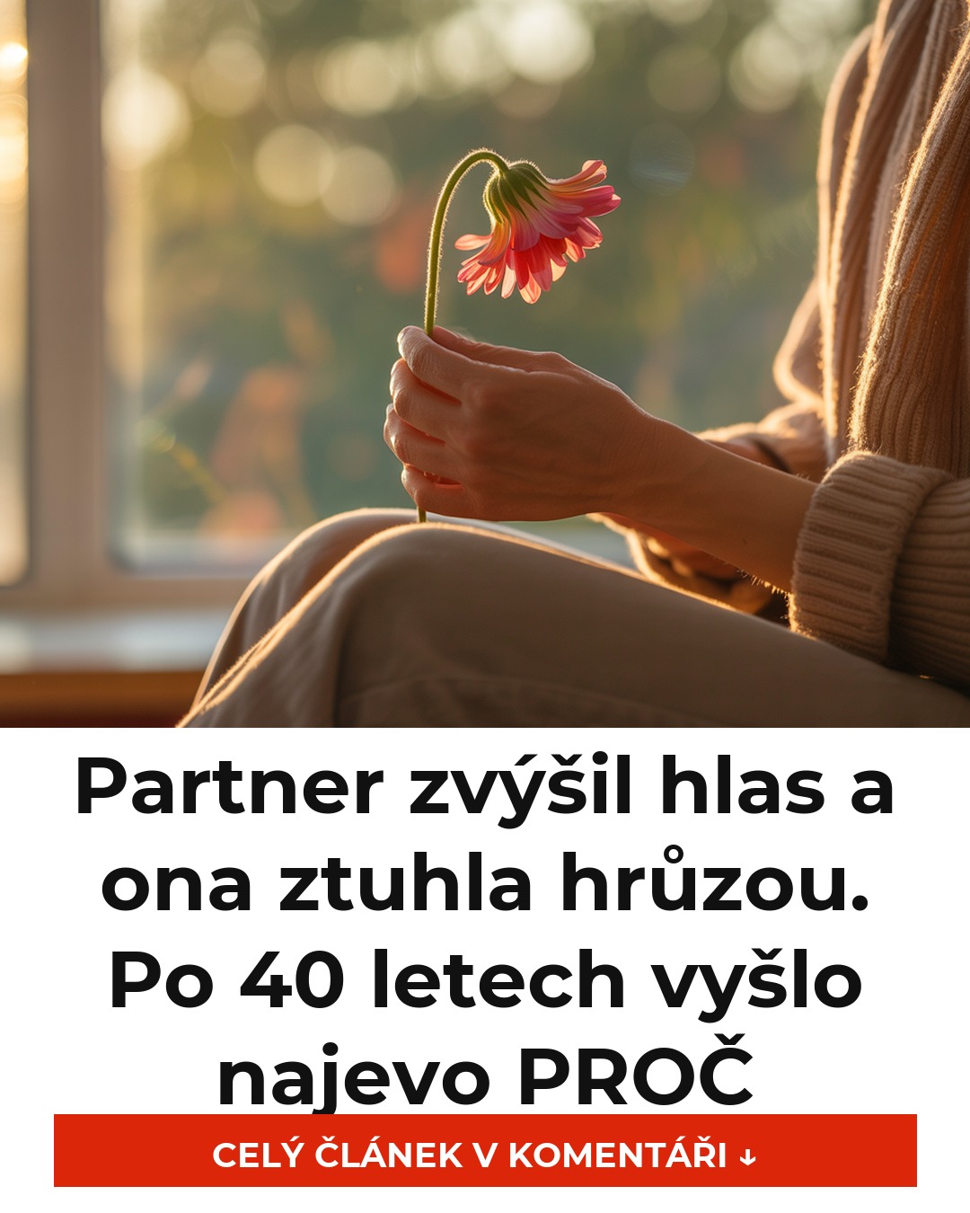 Partner zvýšil hlas a ona ztuhla hrůzou. Po 40 letech vyšlo najevo PROČ