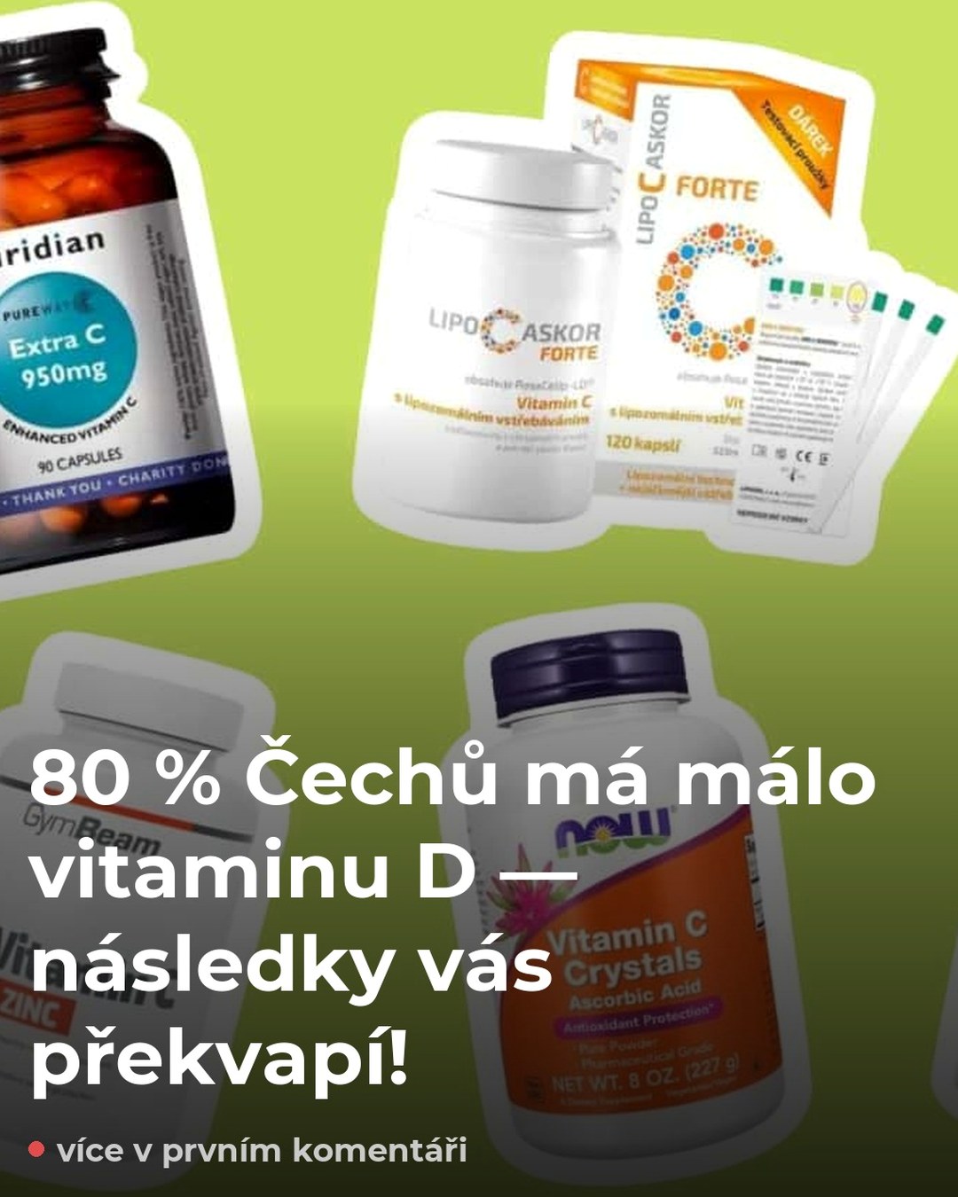 80 % Čechů má málo vitaminu D — následky vás překvapí!