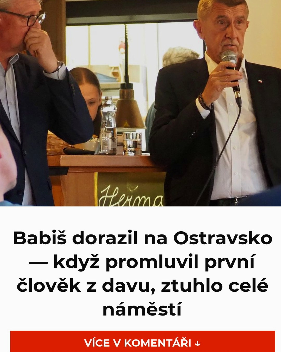 Babiš dorazil na Ostravsko — když promluvil první člověk z davu, ztuhlo celé náměstí