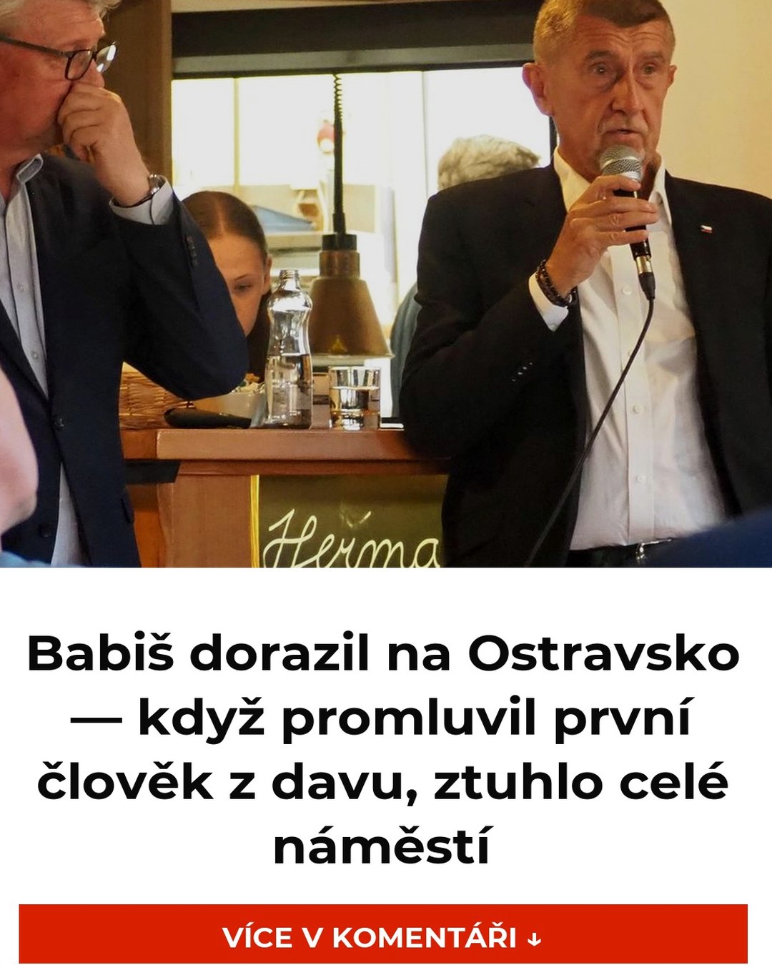 Babiš dorazil na Ostravsko — když promluvil první člověk z davu, ztuhlo celé náměstí