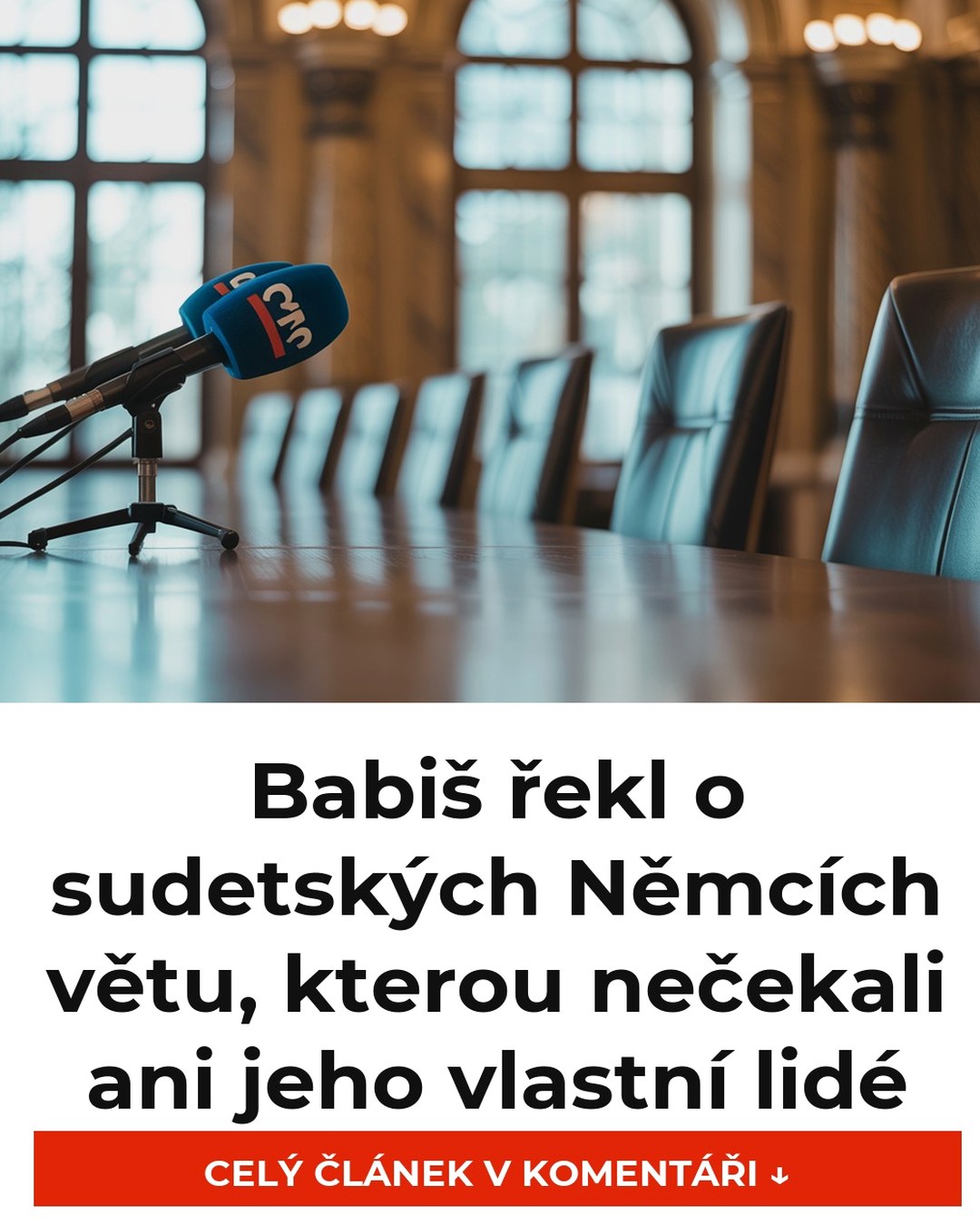 Babiš řekl o sudetských Němcích větu, kterou nečekali ani jeho vlastní lidé