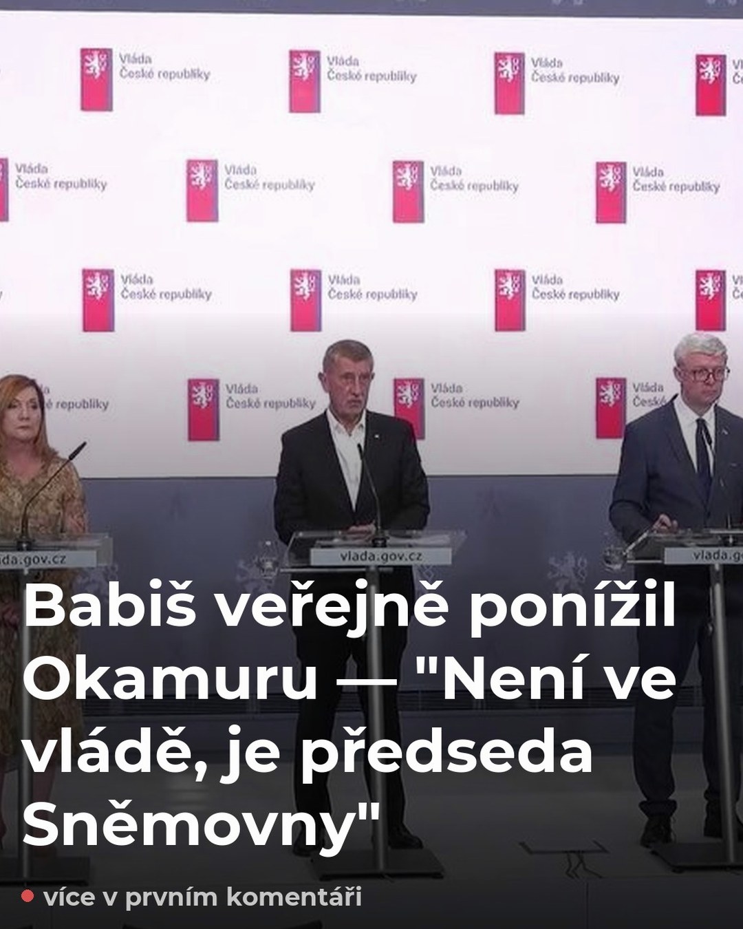 Babiš veřejně ponížil Okamuru —