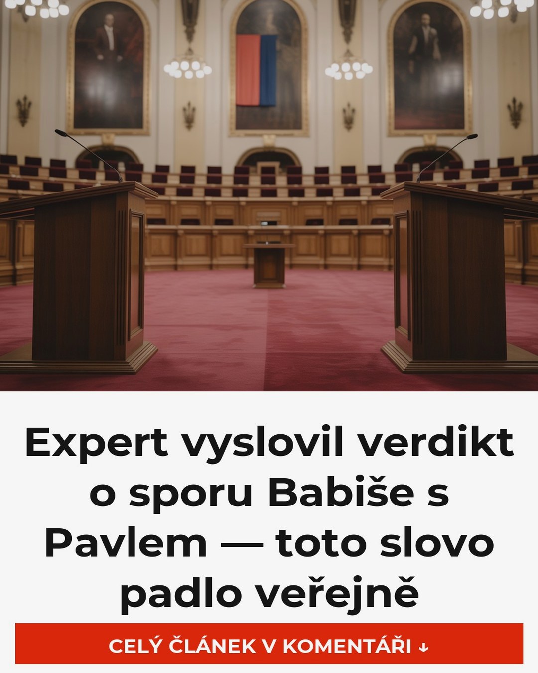 Expert vyslovil verdikt o sporu Babiše s Pavlem — toto slovo padlo veřejně