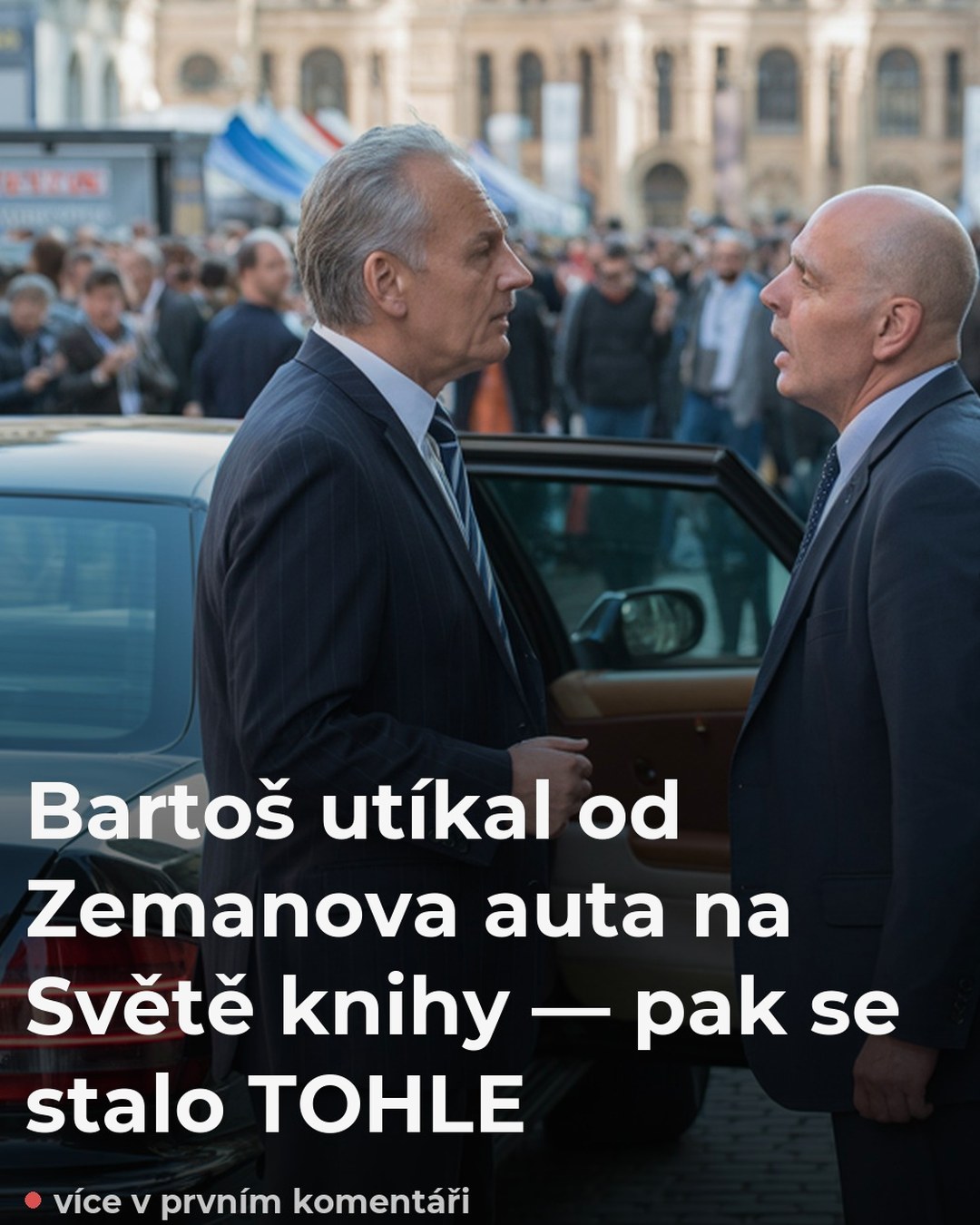 Bartoš utíkal od Zemanova auta na Světě knihy — pak se stalo TOHLE
