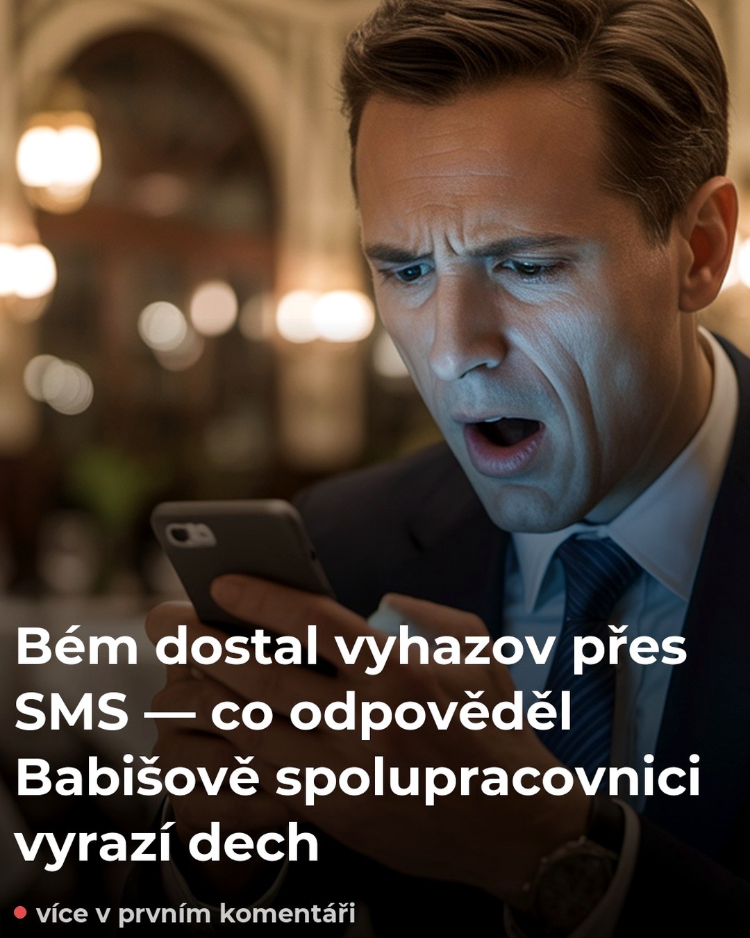 Bém dostal vyhazov přes SMS — co odpověděl Babišově spolupracovnici vyrazí dech