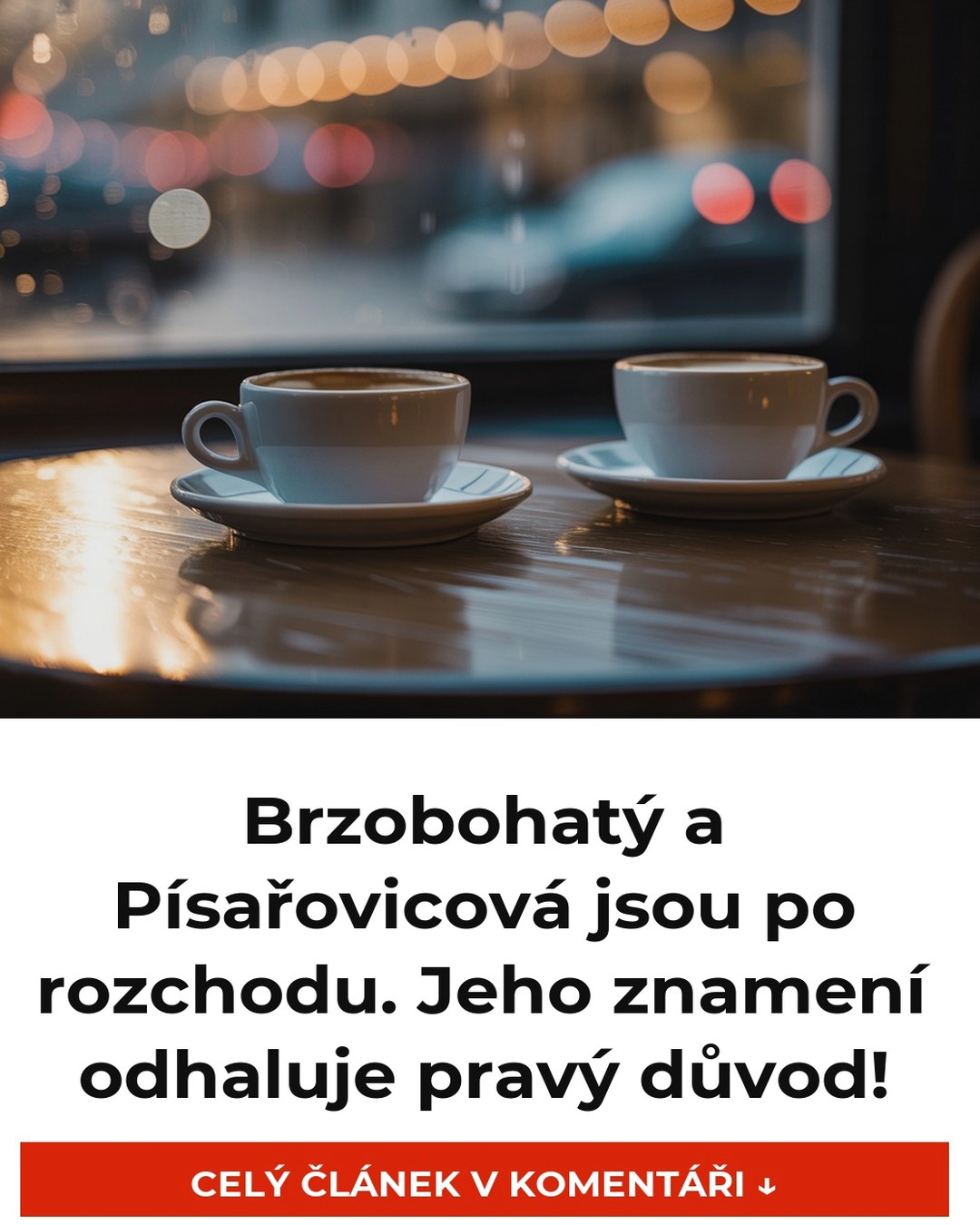 Brzobohatý a Písařovicová jsou po rozchodu. Jeho znamení odhaluje pravý důvod!