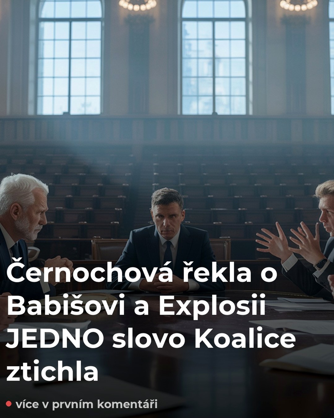 Černochová řekla o Babišovi a Explosii JEDNO slovo  Koalice ztichla