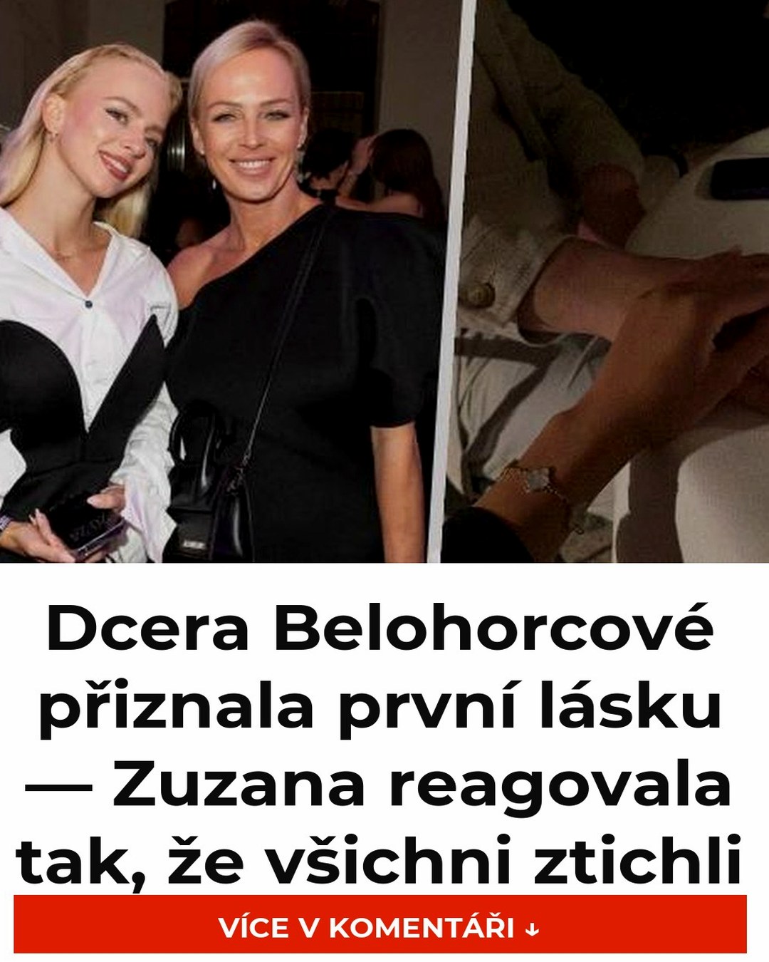 Dcera Belohorcové přiznala první lásku — Zuzana reagovala tak, že všichni ztichli