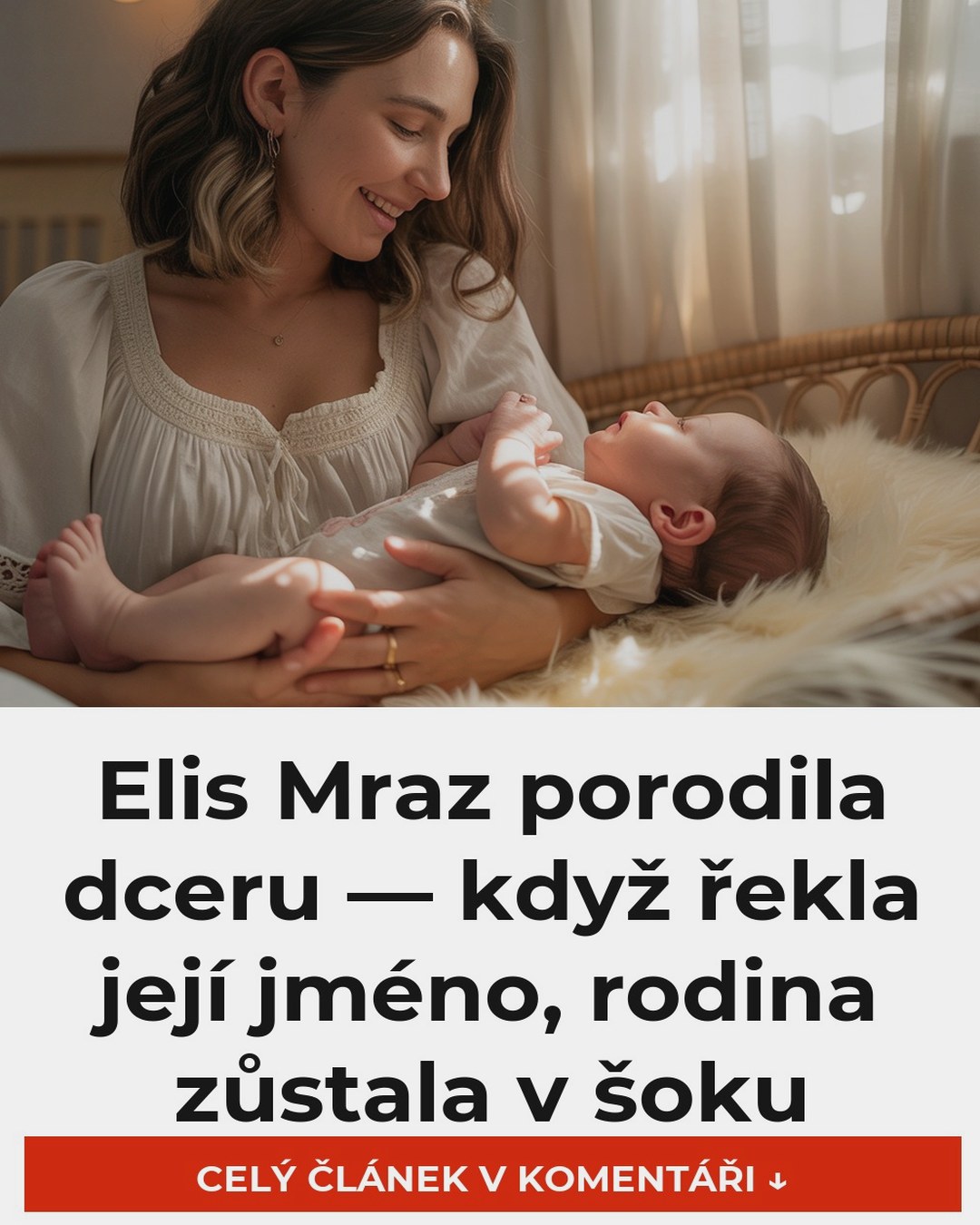 Elis Mraz porodila dceru — když řekla její jméno, rodina zůstala v šoku