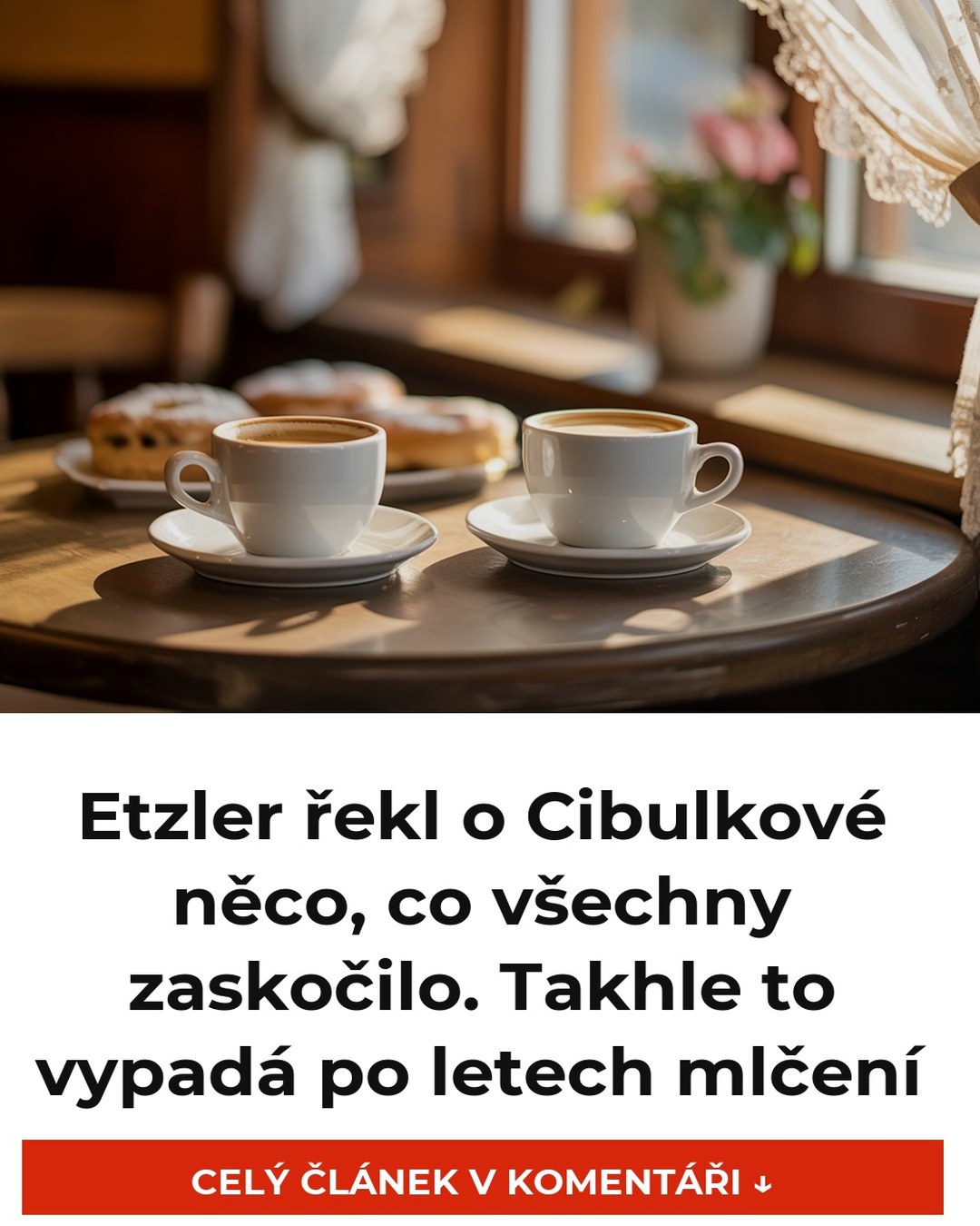 Etzler řekl o Cibulkové něco, co všechny zaskočilo. Takhle to vypadá po letech mlčení
