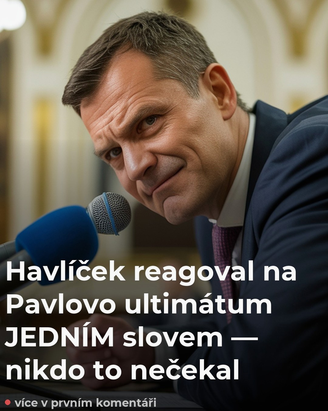 Havlíček reagoval na Pavlovo ultimátum JEDNÍM slovem — nikdo to nečekal