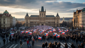 Jeden transparent na demonstraci za ČT řekl víc než celá debata v Parlamentu