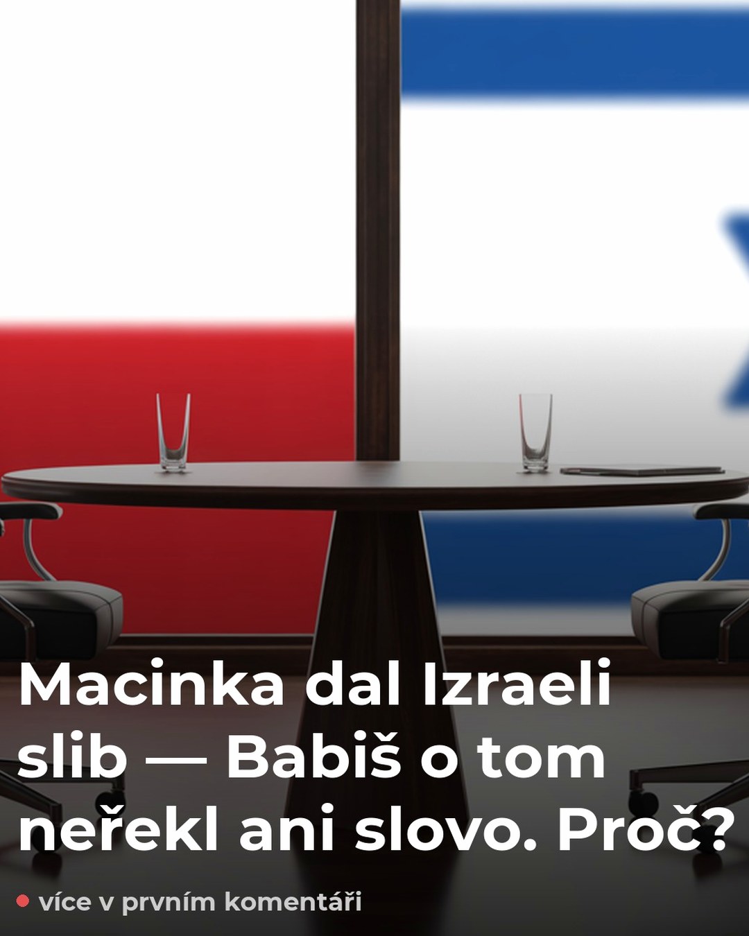 Macinka dal Izraeli slib — Babiš o tom neřekl ani slovo. Proč?