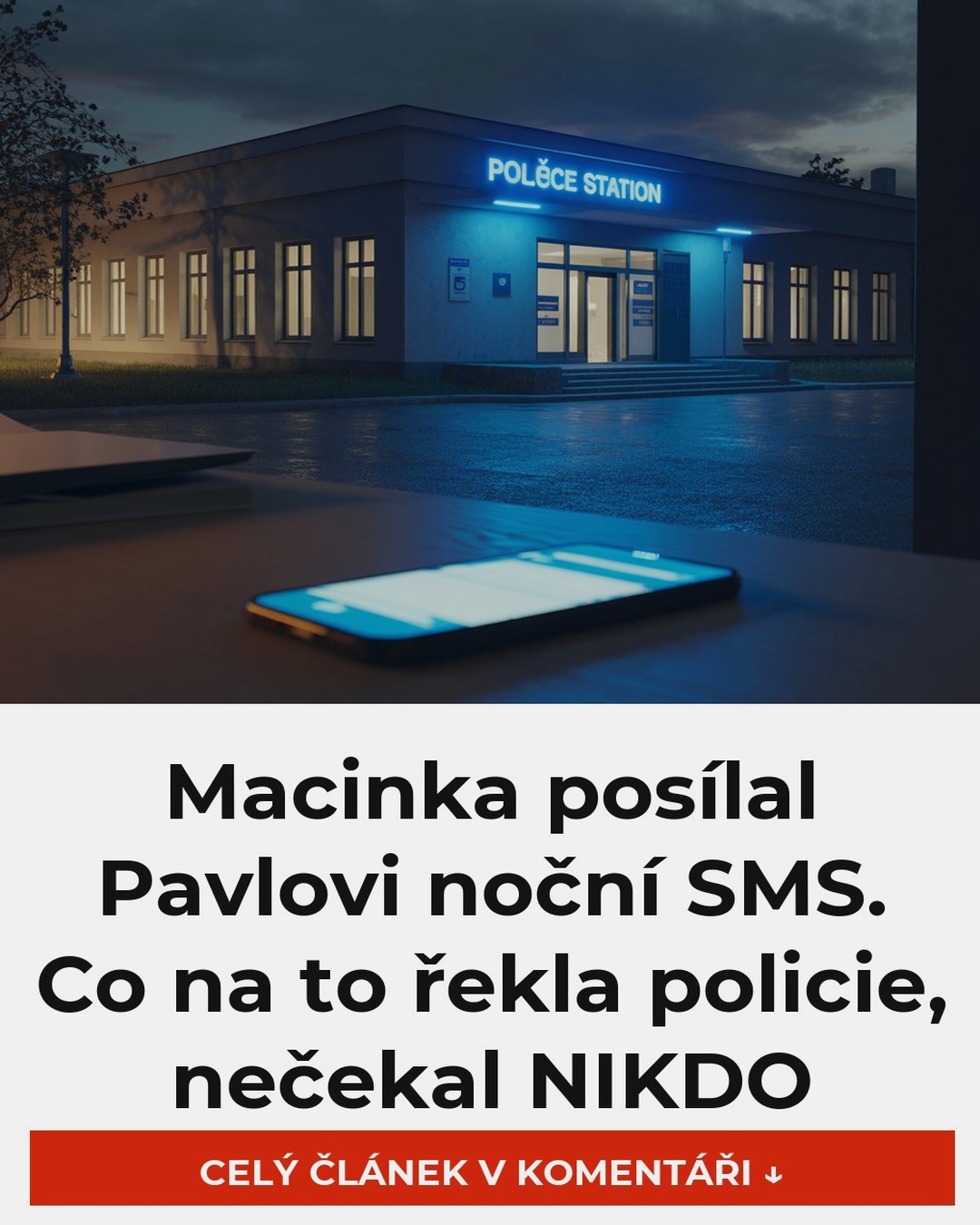 Macinka posílal Pavlovi noční SMS. Co na to řekla policie, nečekal NIKDO