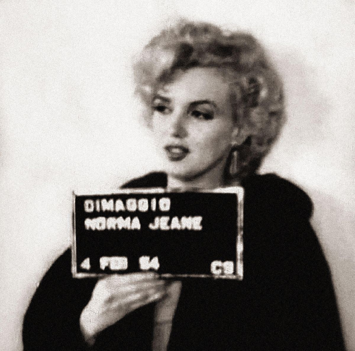 Policejní snímek Marilyn Monroe