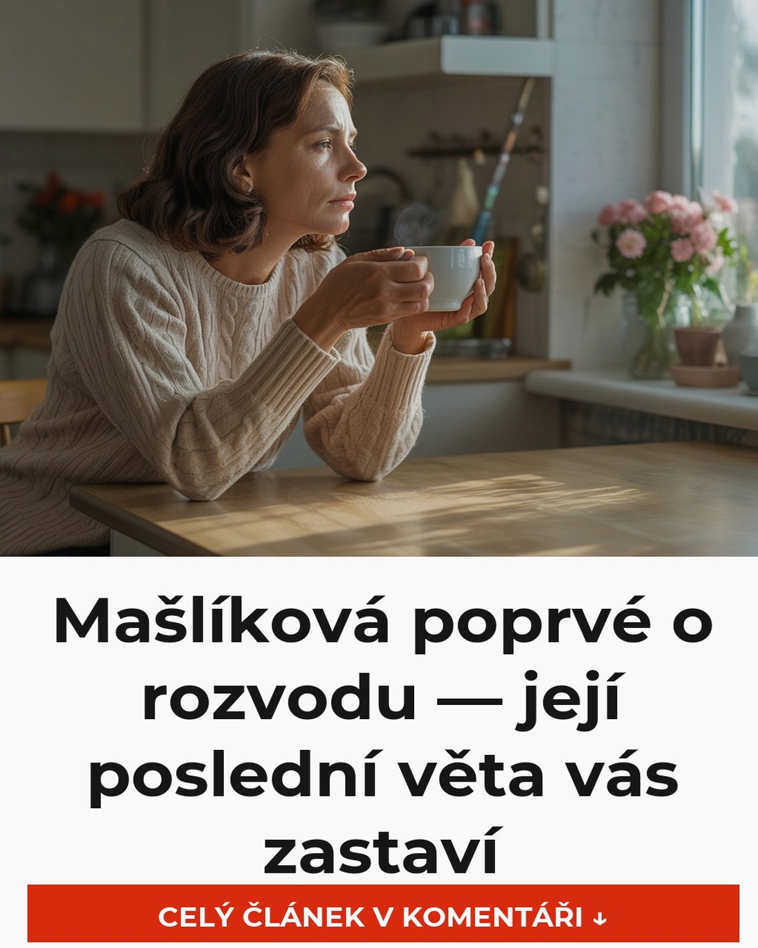 Mašlíková poprvé o rozvodu — její poslední věta vás zastaví