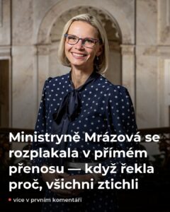 Mrázová se rozplakala před kamerou — důvod umlčel celou místnost