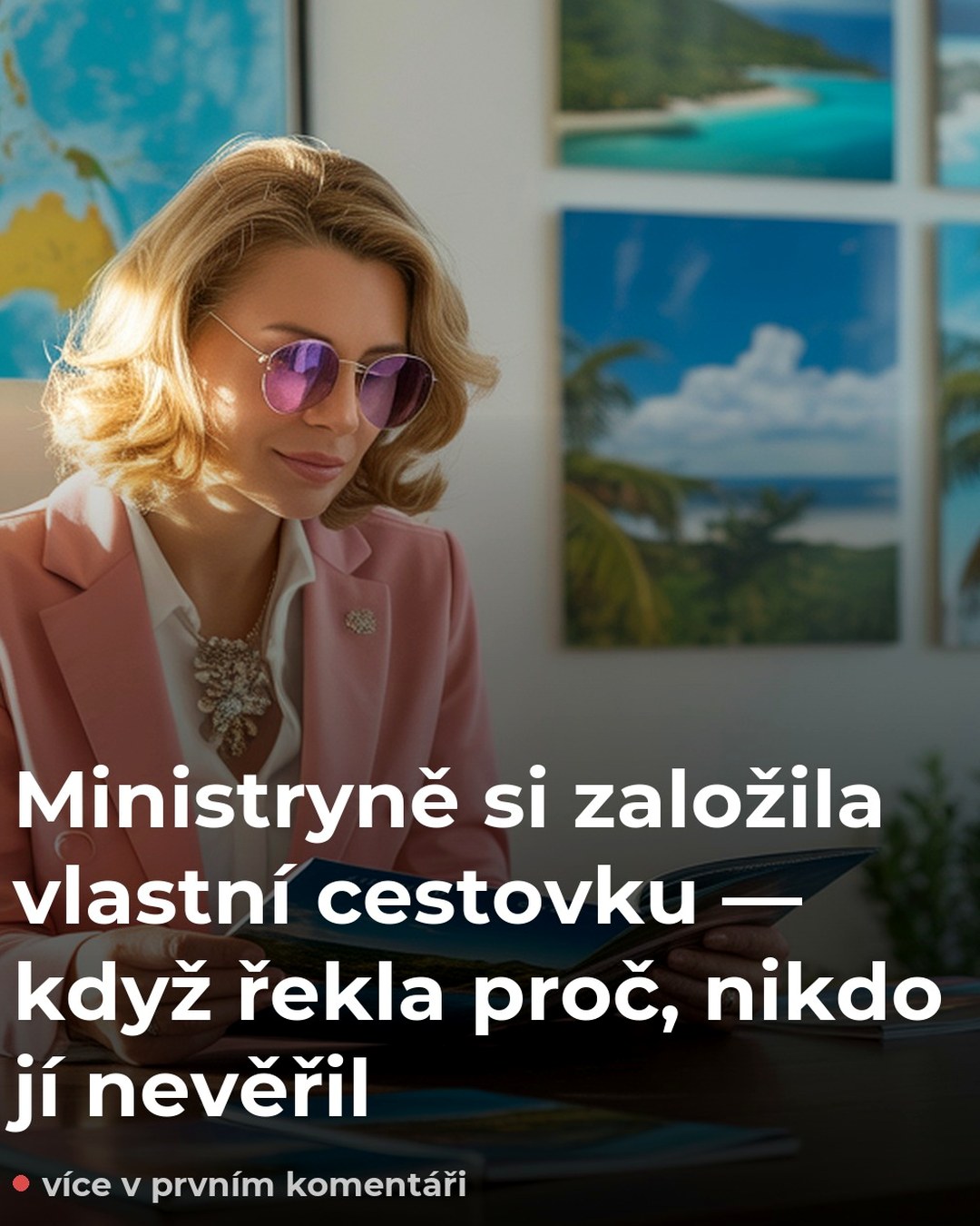 Ministryně si založila vlastní cestovku — když řekla proč, nikdo jí nevěřil