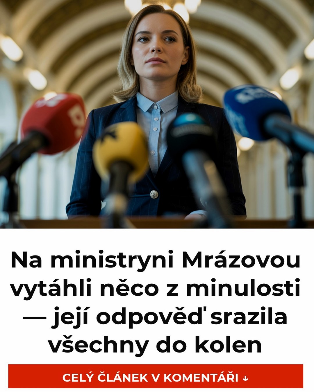 Na ministryni Mrázovou vytáhli něco z minulosti — její odpověď srazila všechny do kolen