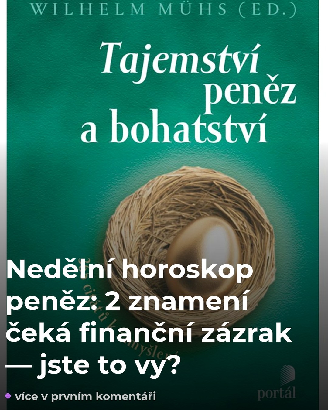 Nedělní horoskop peněz: 2 znamení čeká finanční zázrak — jste to vy?