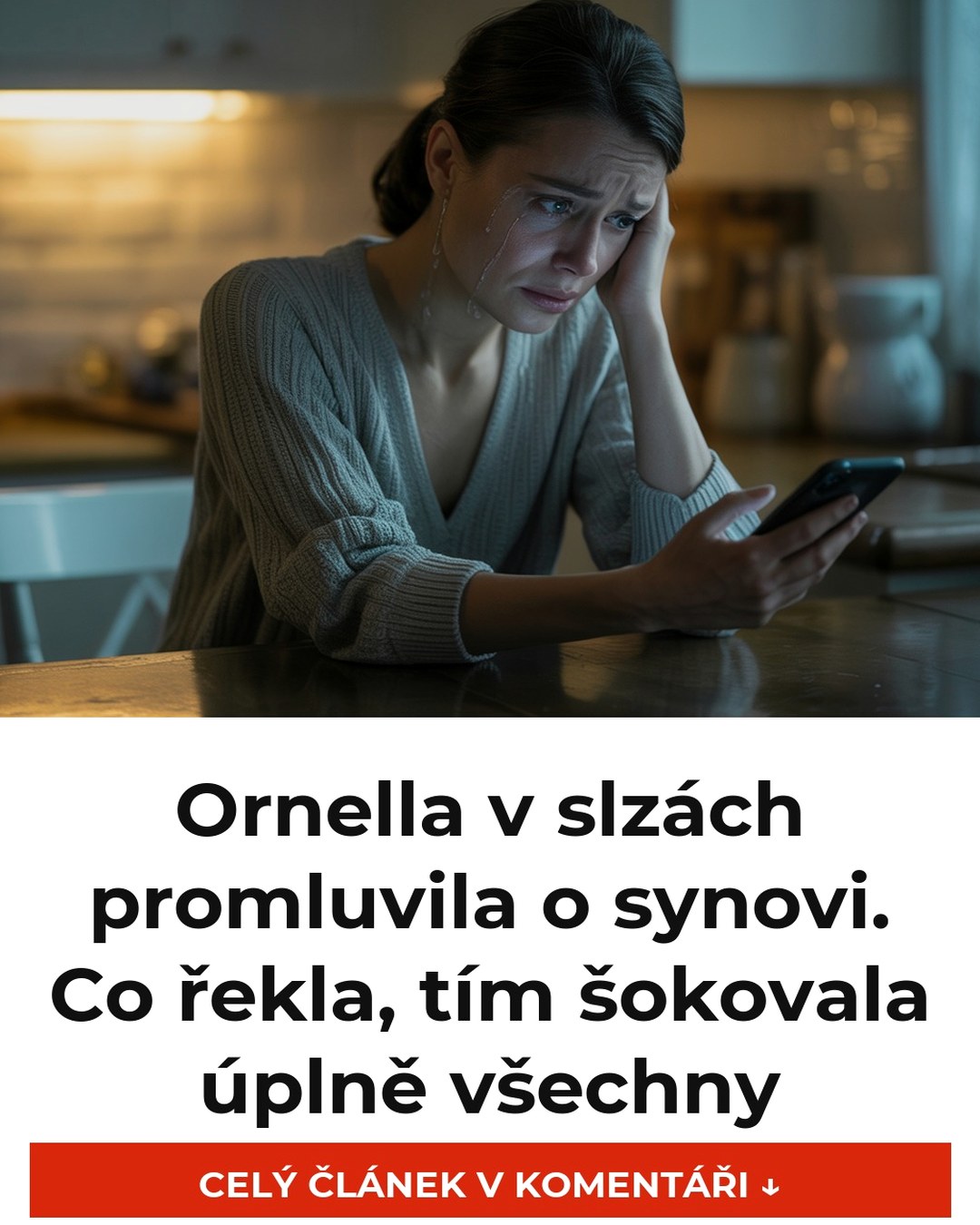Ornella v slzách promluvila o synovi. Co řekla, tím šokovala úplně všechny