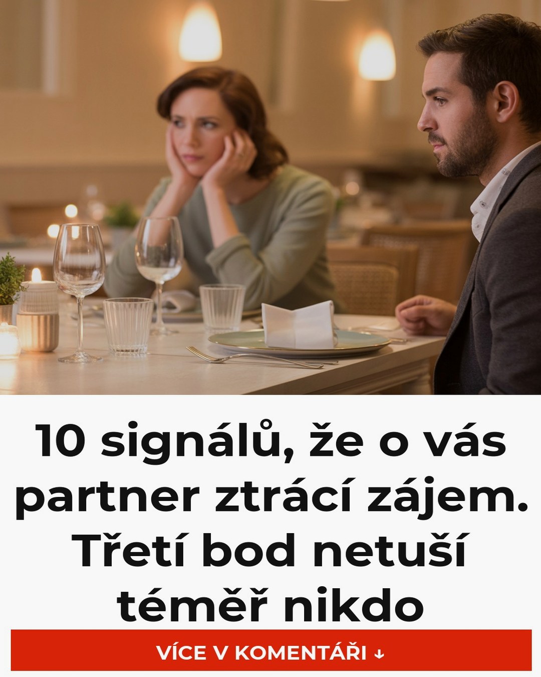 10 signálů, že o vás partner ztrácí zájem. Třetí bod netuší téměř nikdo