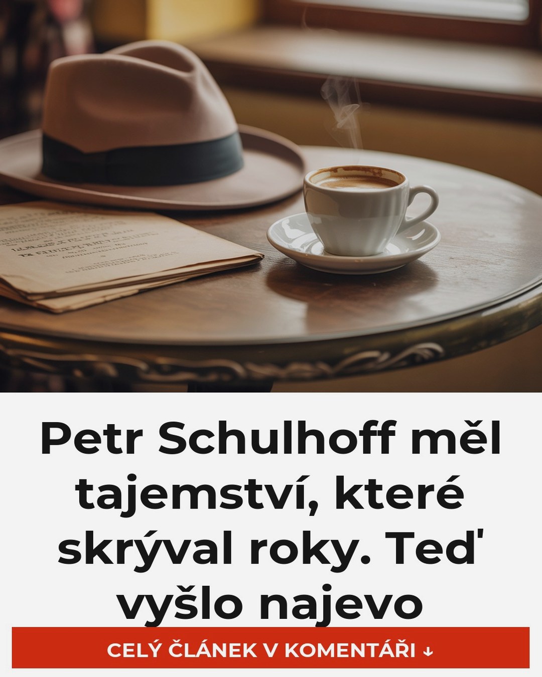Petr Schulhoff měl tajemství, které skrýval roky. Teď vyšlo najevo