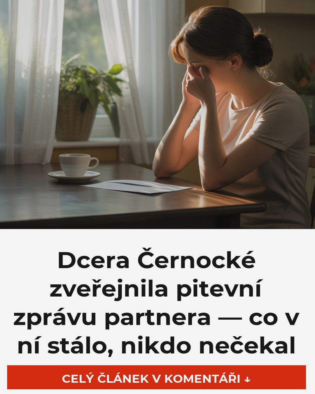 Dcera Černocké zveřejnila pitevní zprávu partnera — co v ní stálo, nikdo nečekal