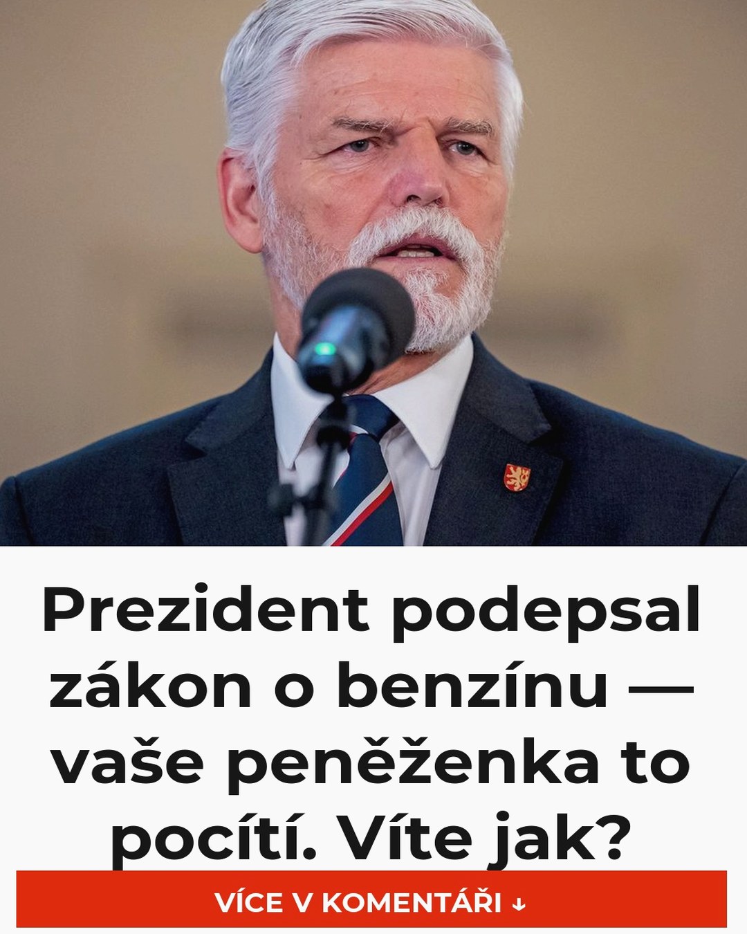 Prezident podepsal zákon o benzínu — vaše peněženka to pocítí. Víte jak?