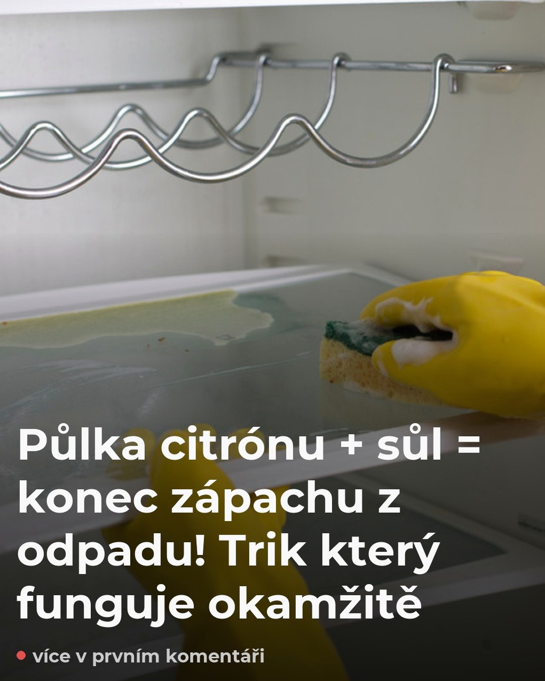 Půlka citrónu + sůl = konec zápachu z odpadu! Trik který funguje okamžitě