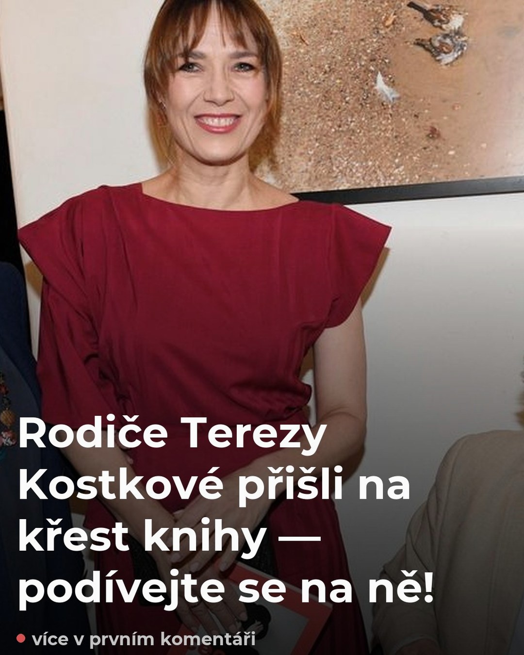 Rodiče Terezy Kostkové přišli na křest knihy — podívejte se na ně!