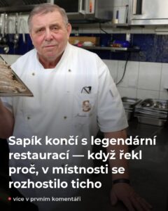 Sapík zavírá slavnou restauraci — důvod vás dojme k slzám