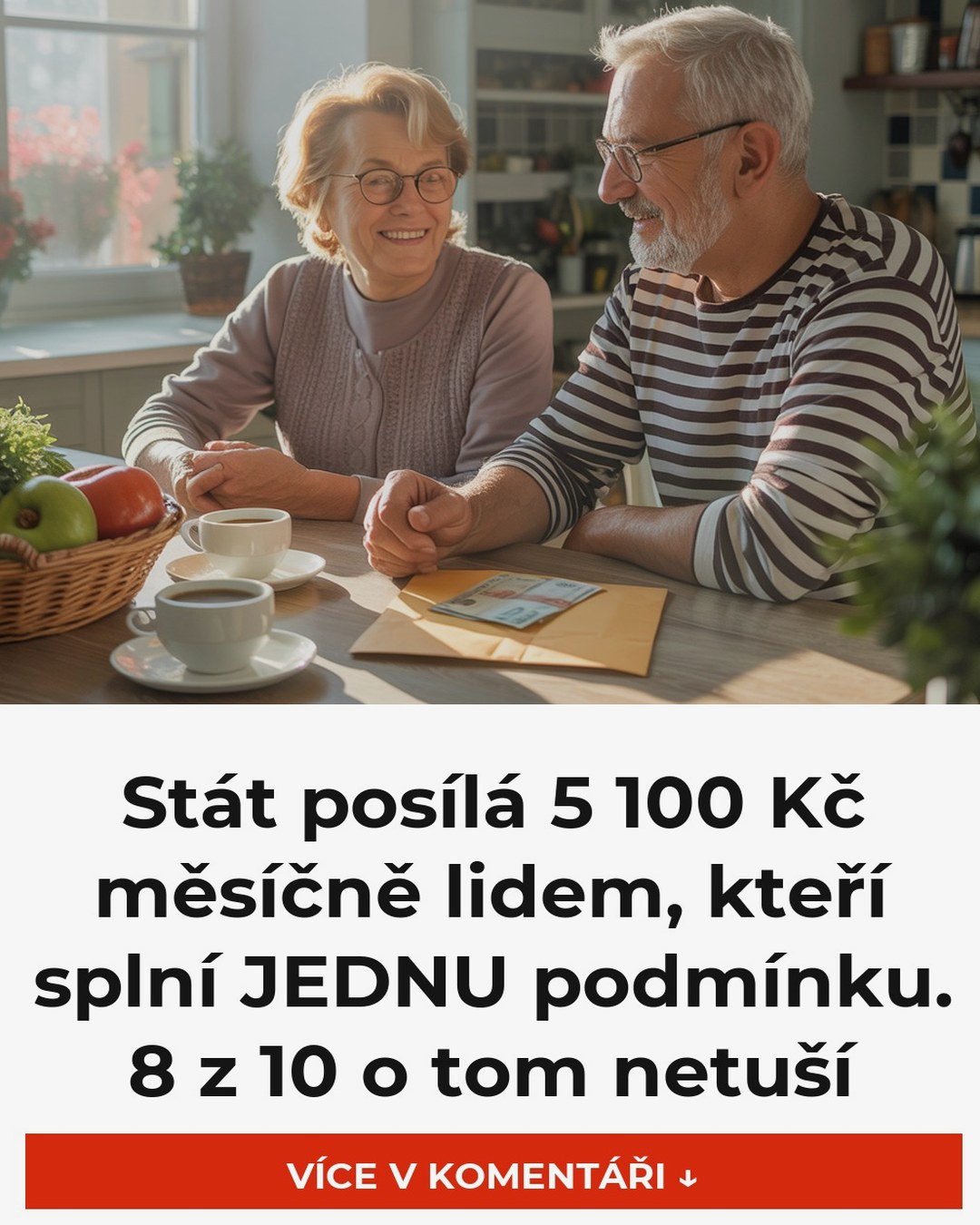Stát posílá 5 100 Kč měsíčně lidem, kteří splní JEDNU podmínku. 8 z 10 o tom netuší
