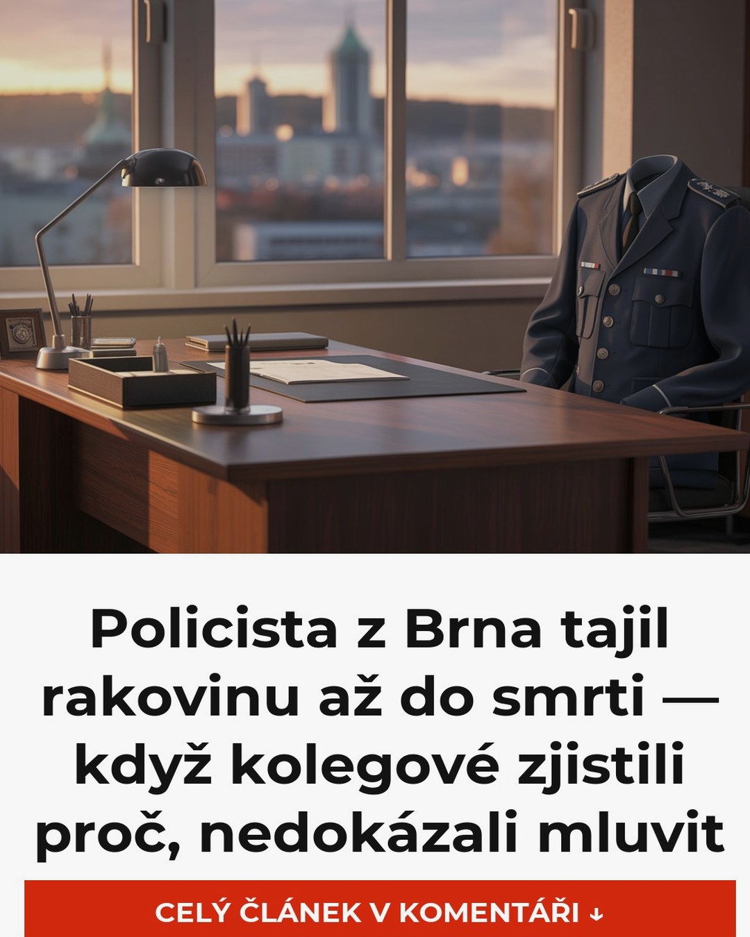 Policista z Brna tajil rakovinu až do smrti — když kolegové zjistili proč, nedokázali mluvit