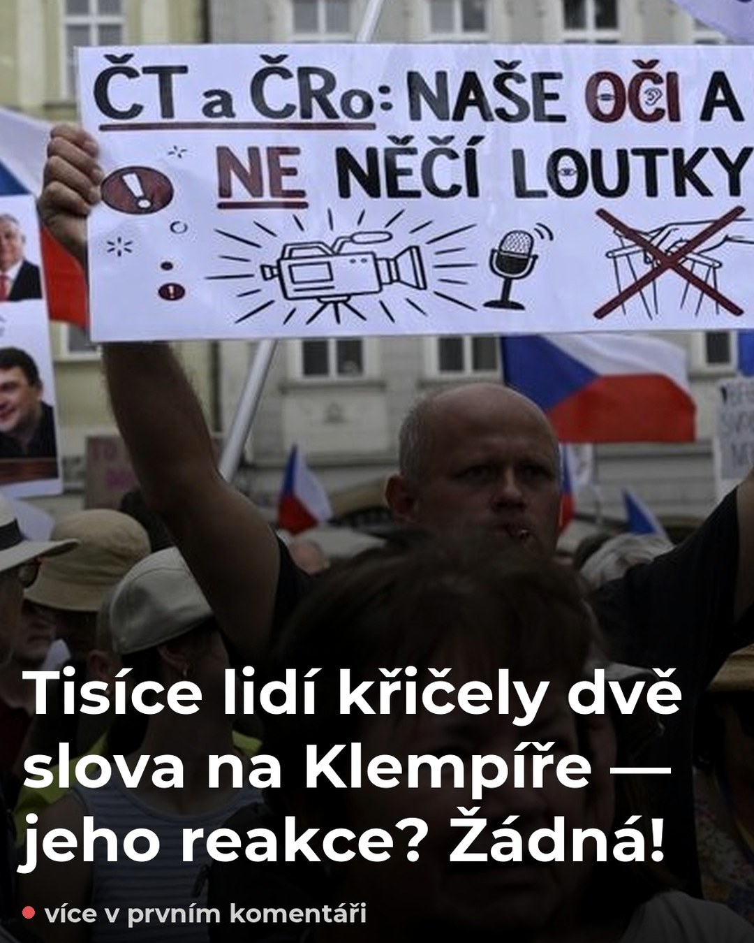 Tisíce lidí křičely dvě slova na Klempíře — jeho reakce? Žádná!