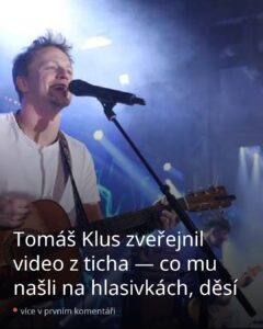 Tomáš Klus zmlkl. Co mu lékaři našli na hlasivkách, vyděsí každého