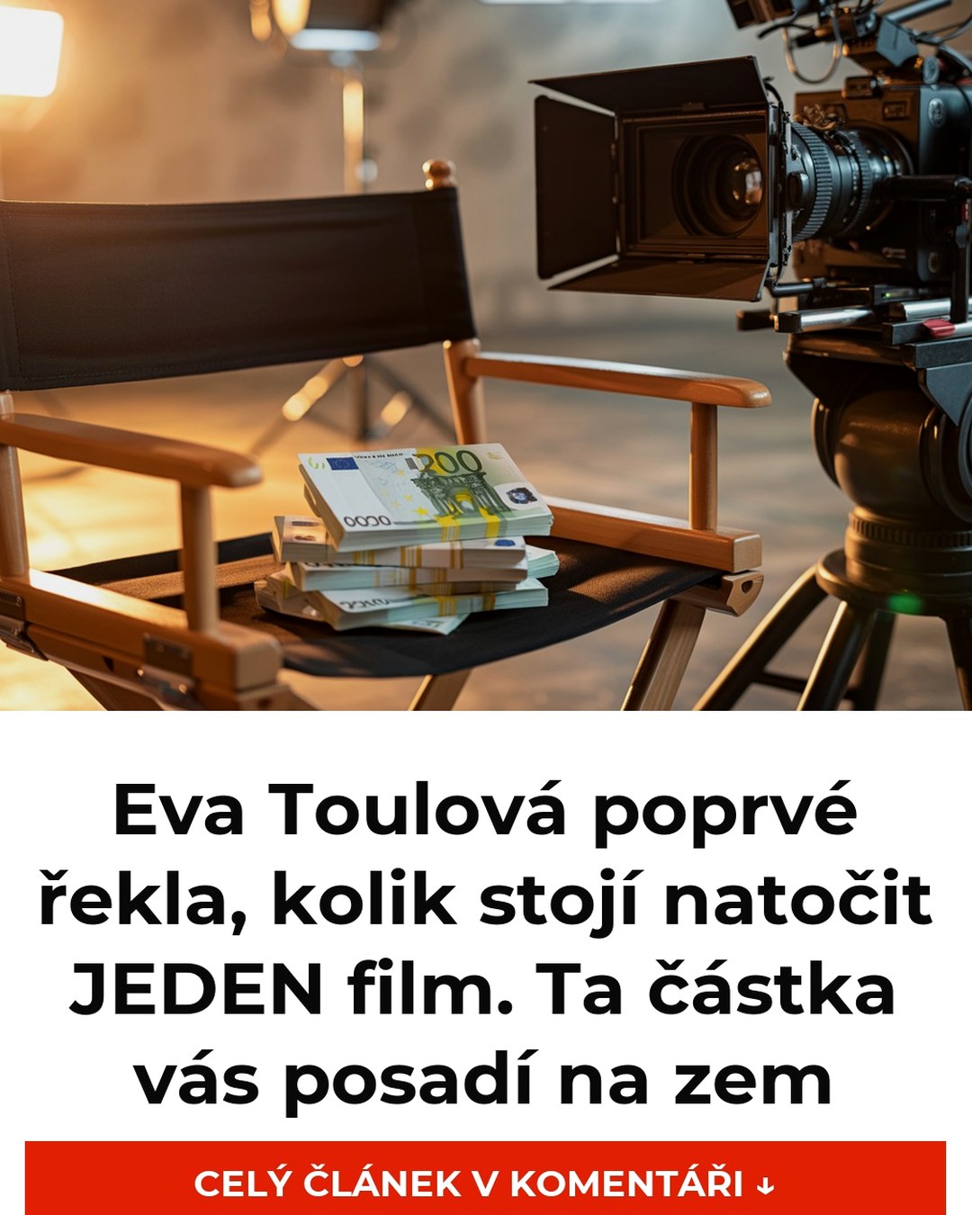 Eva Toulová poprvé řekla, kolik stojí natočit JEDEN film. Ta částka vás posadí na zem