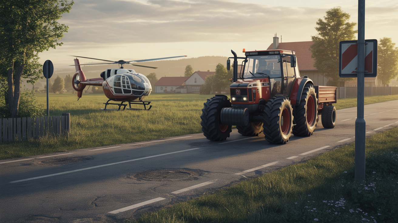 Traktor ve Šlapanicích srazil dítě. Co přišlo potom, nikdo nečekal