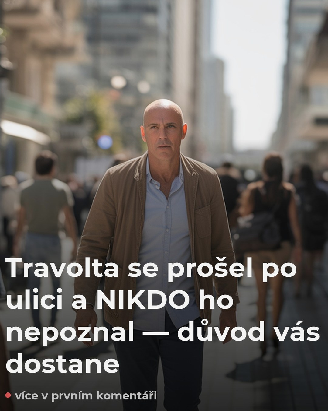 Travolta se prošel po ulici a NIKDO ho nepoznal — důvod vás dostane