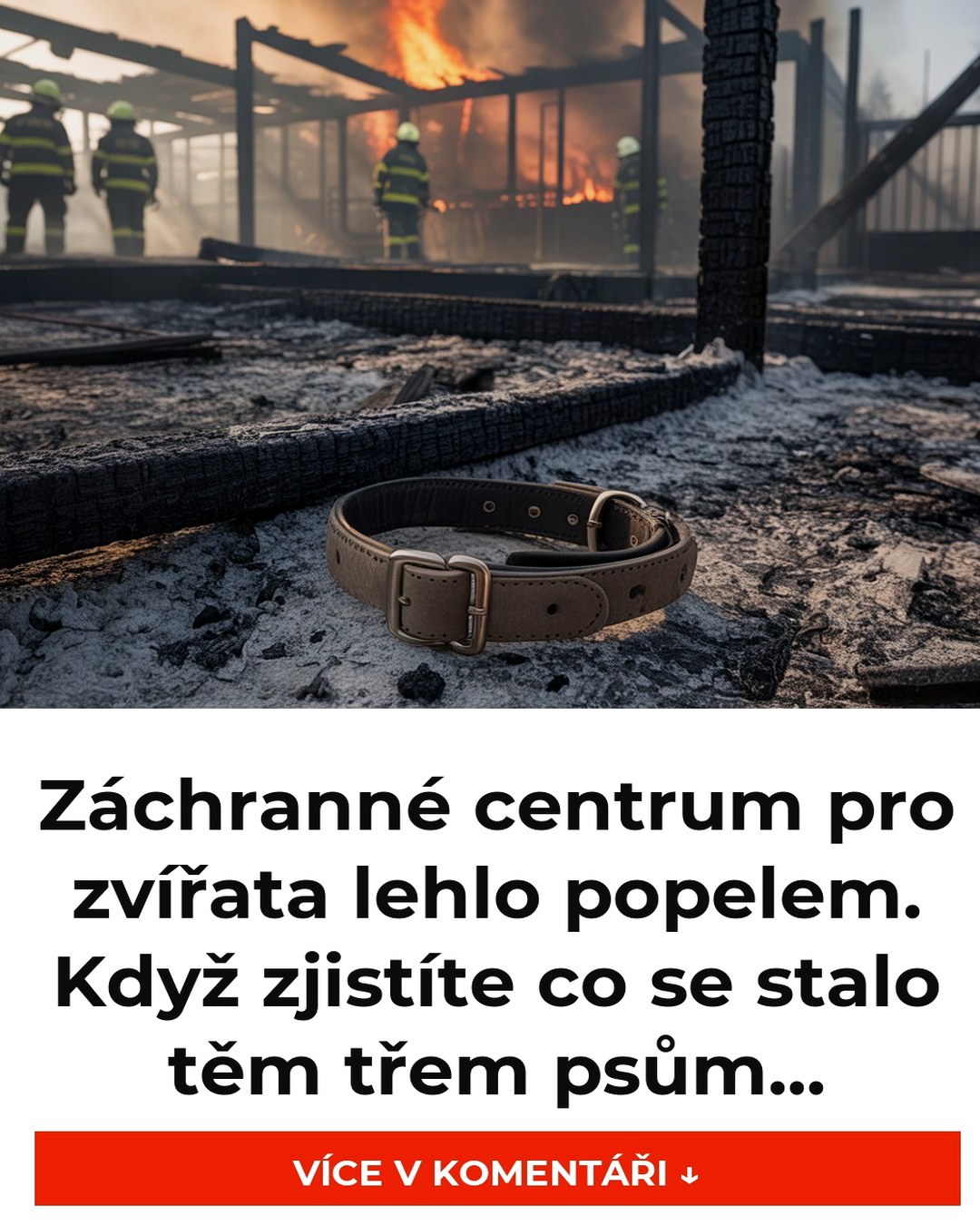 Záchranné centrum pro zvířata lehlo popelem. Když zjistíte co se stalo těm třem psům...