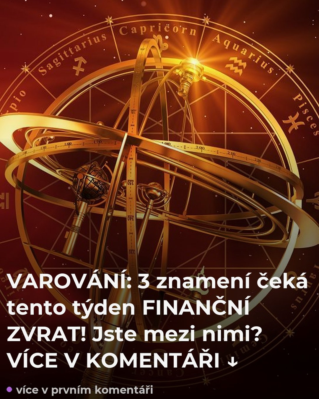 VAROVÁNÍ: 3 znamení čeká tento týden FINANČNÍ ZVRAT! Jste mezi nimi? VÍCE V KOMENTÁŘI ↓