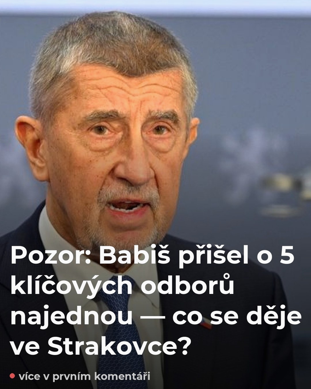 Pozor: Babiš přišel o 5 klíčových odborů najednou — co se děje ve Strakovce?